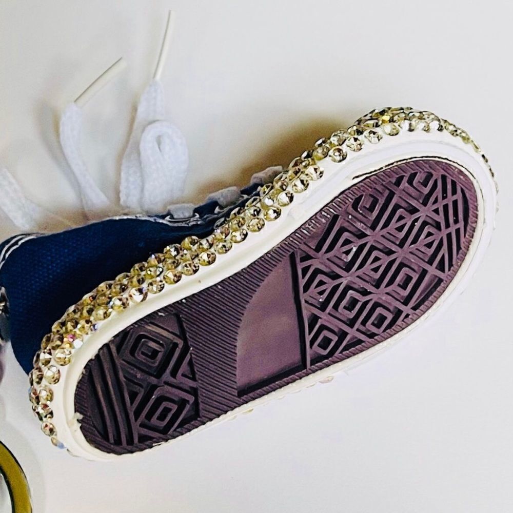 Blue Sparkly Shoe Keychain  - Picture 2 of 3